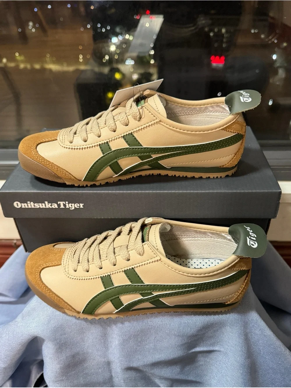 Onitsuka Tiger Mexico 66 Sneakers BEIGE/GRASS GREEN